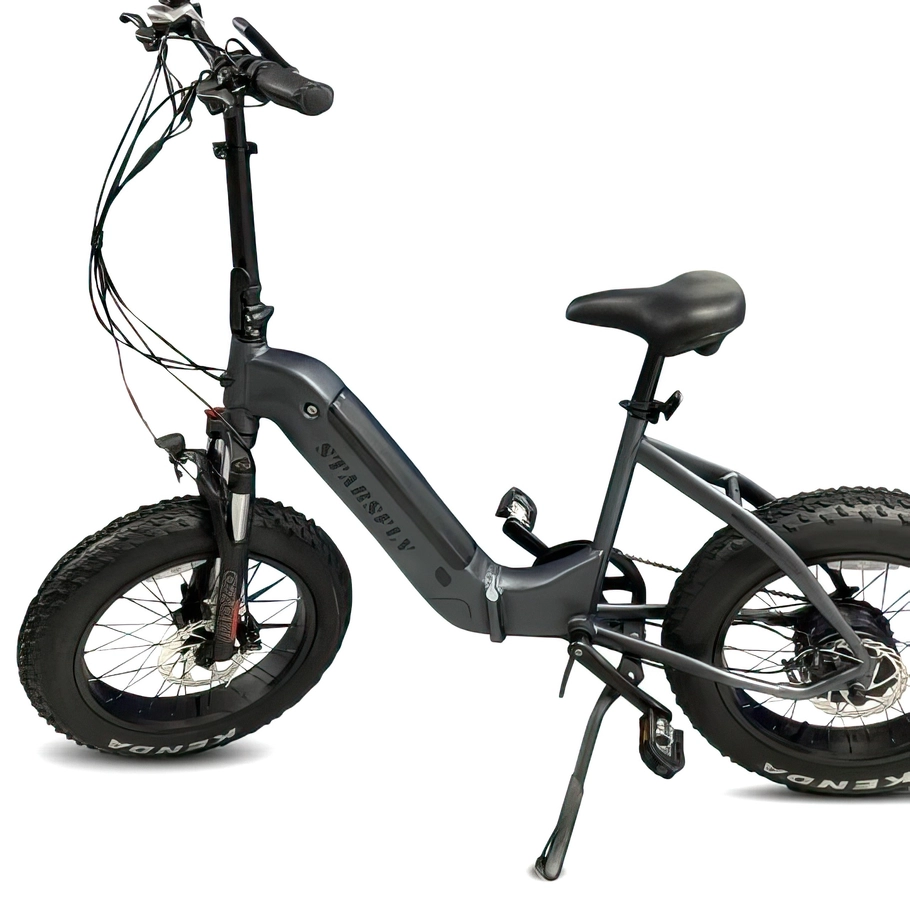 Starsfly Step-Through Elektrofahrrad | 500W (750W Peak) Leistung | 21mph Geschwindigkeit | 13Ah Batterie | 37mi Reichweite | faltbare Fat Tire